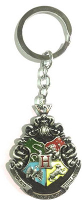 

Styledose Harry Potter Hogwarts School Badge 3D Logo Metal Locking Key Chain (Silver) Key Chain