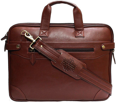 

Style Homez 15.6 inch Expandable Laptop Messenger Bag(Brown), Pecan tan brown