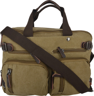 

PFERD 15 inch Expandable Laptop Messenger Bag(Khaki), Khakhee