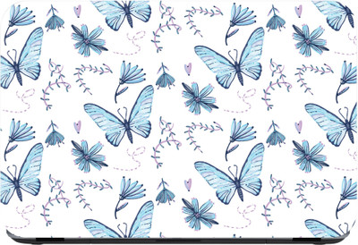 

Flipkart SmartBuy butterfly in blue Premium LG Vinyl (matte) Laptop Decal 15.6