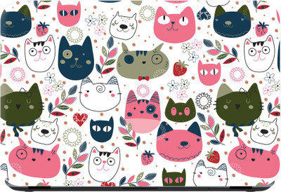 

Flipkart SmartBuy cartoon kitties Premium LG Vinyl (matte) Laptop Decal 15.6