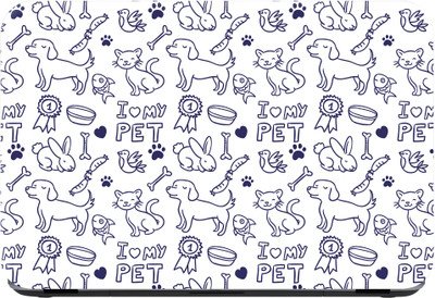 

Flipkart SmartBuy I love my pets Premium LG Vinyl (matte) Laptop Decal 15.6