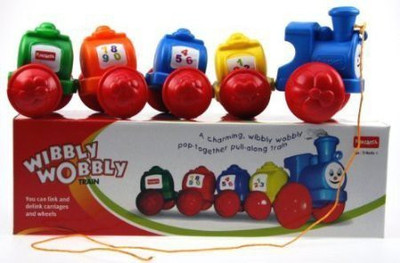 

Generic Funskool Preschool Wibbly Wobbly Pull Along Toy Train By Funskool(Multicolor)