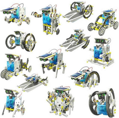 

Fabofly 14 in 1 Rechargeable Educational Robo Solar Energy Kit for kids(Multicolor)