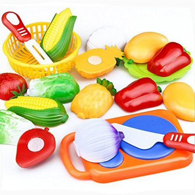 

Generic Elaco 12Pc Cutting Fruit Vegetable Pretend Play Children Kid Educational Toy Christmas Gift(Multicolor)