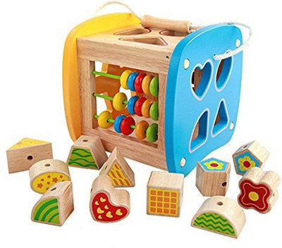 

Generic Baby Wooden Toys Models&Building Toy Wooden Geometric Multi-Shape Sorter Block Early Educational For Kids Educational Gifts(Multicolor)