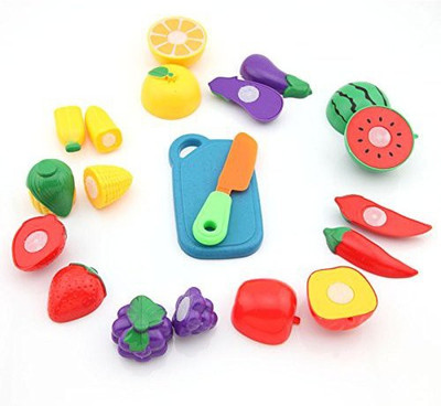 

Generic Emylo Kitchen Cutting Fruits Vegetables Food Role Play Playset For Baby Kids Children Toys(Multicolor)