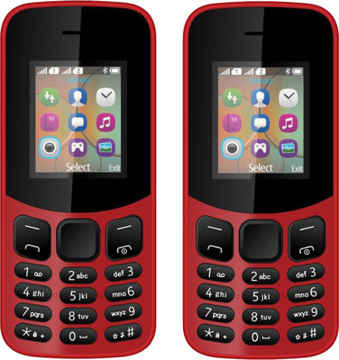 I Kall K12 New Combo of Two Mobiles(Red)