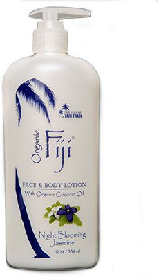 

Organic Fiji Moisturizing Face And Body Organic Coconut Oil Lotion Night Blooming Jasmine(354.89 ml)