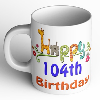 Abaronee Happy 104th Birthday 001 Ceramic Coffee Mug(350 ml)