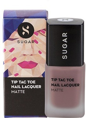 

Sugar Cosmetics Tip Tac Toe Nail Lacquer Carpe Matte Nude Pink