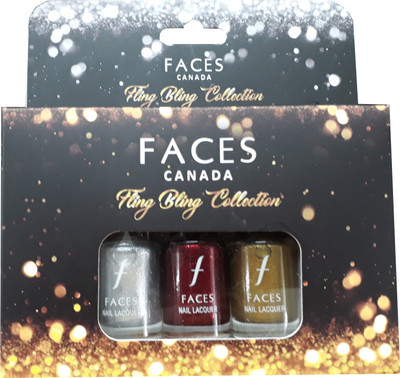 

Faces fling bling collection Silver, Maroon, Gold