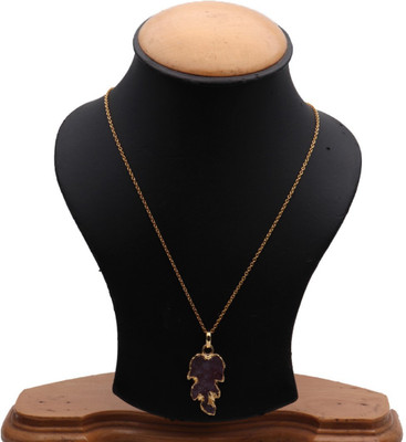 The Sparkle Story Red Color Stylish 20x37mm Gold Plated Partywear Pendant Necklace Alloy Chain available at flipkart for Rs.319