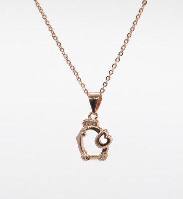 Happy Deals Penguin Cubic Zirconia Gold-plated Plated Stainless Steel Chain