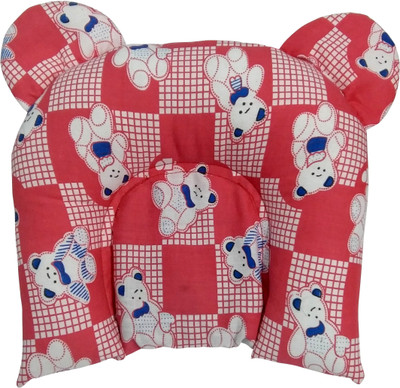 

My Little Champ Teddy Print Baby Pillow Pack of 1(Red)