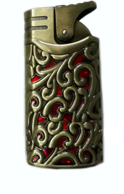 TARGET PLUS FIRST QUALITY ANTIQUE Pocket Lighter(CARVING tYpe)