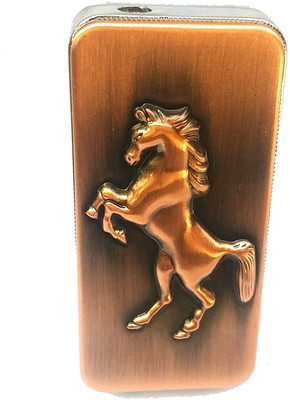 TARGET PLUS FIRST QUALITY Horse EmbOSSEd Pocket Lighter(COPPER)