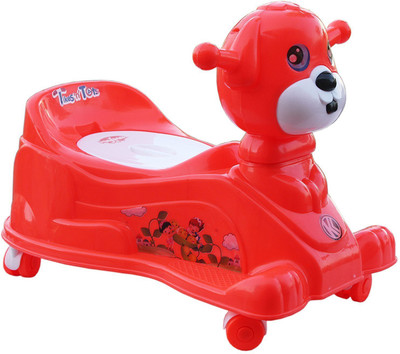 

ZINIZONY Baby Potty Trainer Cum Rider With Wheels And Music 15 Months (RED) Potty Seat(Red)