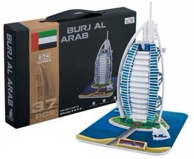 

Miss & Chief Burj Al Arab 3D Puzzle(37 Pieces)