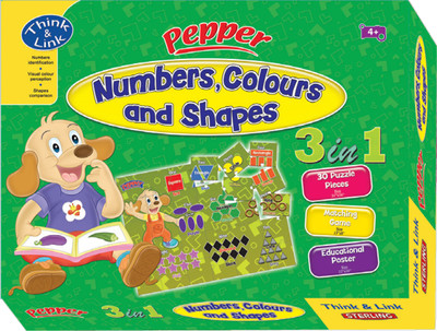

Sterling 3 in 1 Numbers, Colours & Shapes (30 Pieces) - Pepper by Sterling(30 Pieces)