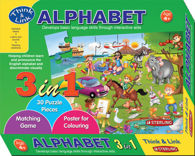 

Sterling 3 IN 1 Alphabet (30 Pieces)(30 Pieces)