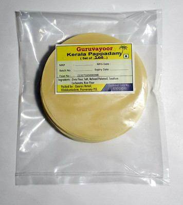 

Guruvayoor Kerala Pappadam (Set of 100) 500 g
