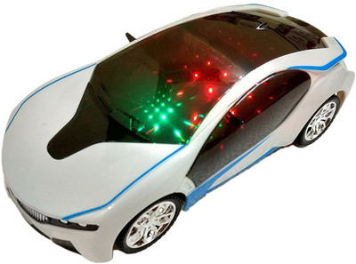 

FunBlast Remote controlled Car with Flashing 3D Lights, High Speed Famous RC car for kids(White)