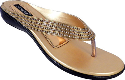 

BARKER Women Gold Flats
