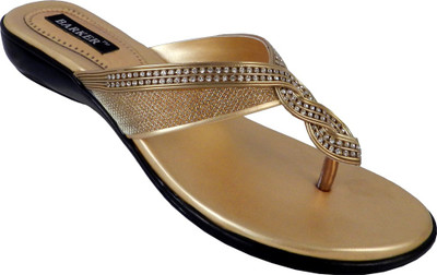 

BARKER Women Gold Flats