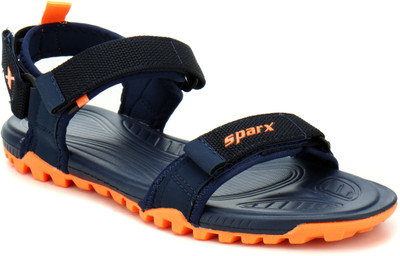 11 OFF on SPARX SS 468 Men Navy Orange Sandals on Flipkart