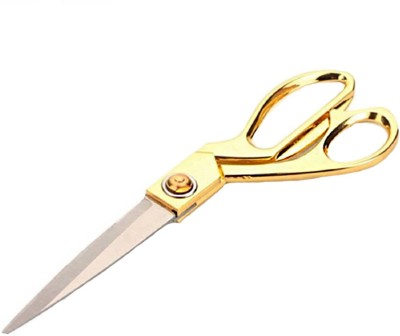 StealODeal 9.5 Inch Gold Professional Scissors(Set of 1, Gold, Silver)