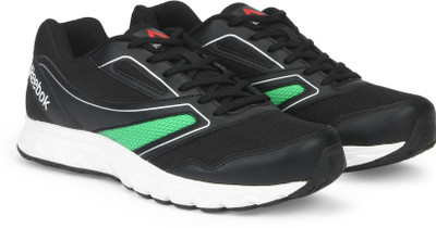 

REEBOK EXPLORE RUN Running Shoes For Men(Black, Black/brt grn/met sil/wht