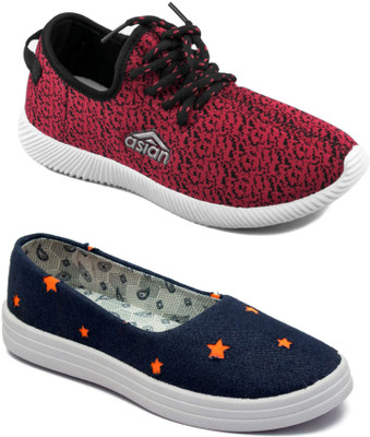

Asian Women Casual & Running Shoes Combo Pack of 2 For Women(Multicolor