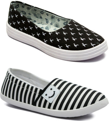 

Asian Women Casual & Running Shoes Combo Pack of 2 Slip On Sneakers For Women(Multicolor