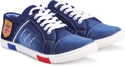 blue colour sneakers