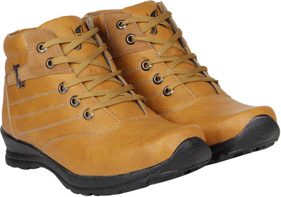 Kraasa Rocker Bottom Boots For Men(Tan