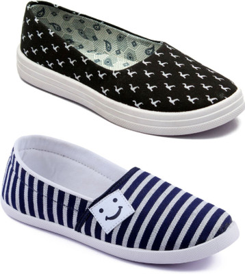 

Asian Women Casual & Running Shoes Combo Pack of 2 Slip On Sneakers For Women(Multicolor