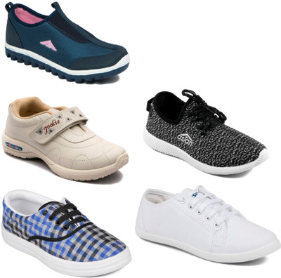 

Asian Women Casual & Running Shoes Combo Pack of 5 For Women(Multicolor