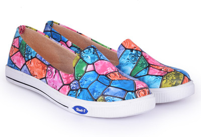 

Trendy Look Slip On Sneakers For Women(Blue