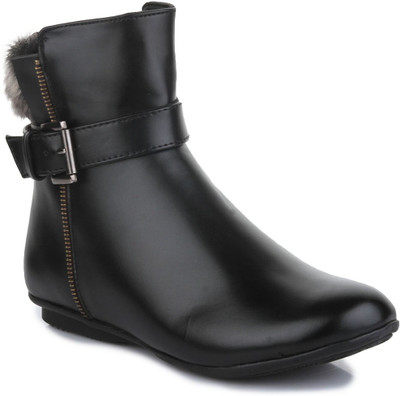 

Bruno Manetti BM-JD-153-New-Black Boots For Women(Black