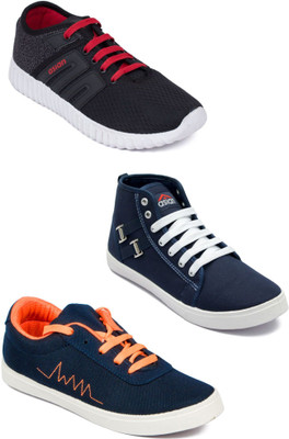 

Asian Men Casual & Running Shoes Combo Pack of 3 Casuals For Men(Multicolor
