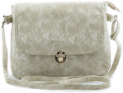 

Voaka Women Casual Beige Leatherette Sling Bag