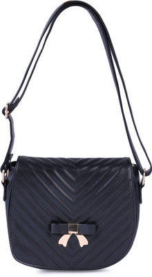 

Women Marks Women Casual Black PU Sling Bag