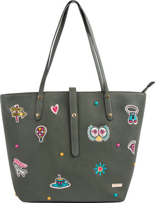 

Chumbak Women Casual Green PU Shoulder Bag