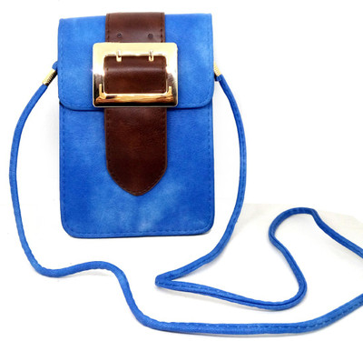 

VShine Girls Casual Blue Leatherette Sling Bag