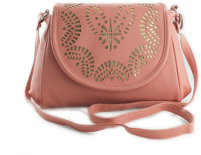 

Voaka Women Casual Orange Leatherette Sling Bag