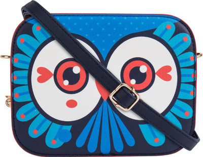 

Chumbak Women Casual Blue PU Sling Bag