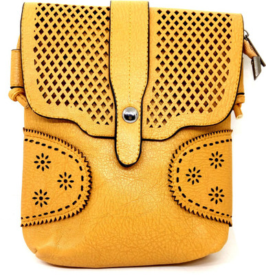 

HALO NATION Girls Casual Brown Leatherette Sling Bag