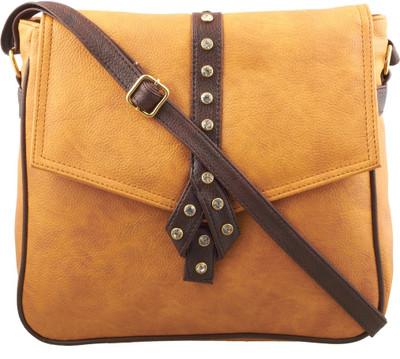 

ESBEDA Women Casual Tan PU Sling Bag