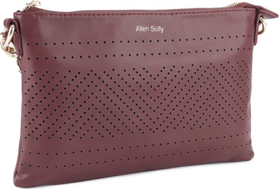 

Allen Solly Women Casual Maroon PU Sling Bag